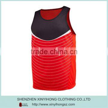 Custom Printed Mens Mesh Slim Fit Sport Singlets/tank Tops