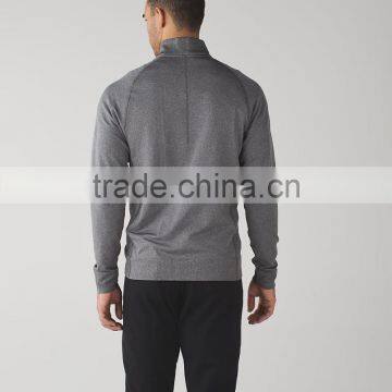 Custom Zip up Sweatshirts Without Hoods Men Seamless Zipper Jacket Sweatshirt photo-5