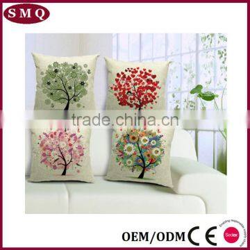 bright color forest printing wholesale pillow cover