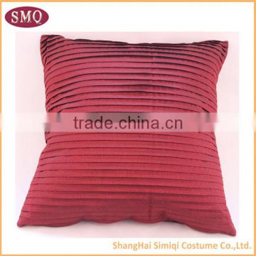 2014 china wholesale red pleated pillow case