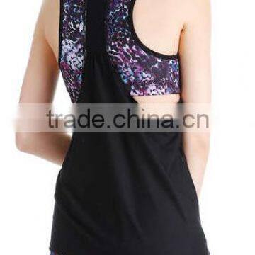 2017 Custom High Quality Floral Printing Yoga Clothing Sets for Women photo-3