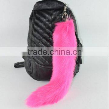 Factory direct sales artificial fur fox tail high imitation fox tail rose red fox tail pendant can do anal plug