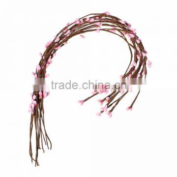 Cheap Stamen Pip Berry Stems Red Gypsum Artificial Flower Stamen photo-4