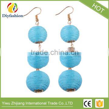 New Hot Ball Layer Color Wedding Statement Earrings For Women Fashion Jewelry Drop Dangle Earrings photo-2