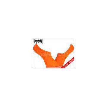 Bright Colored Orange No Show Socks Low Cut Cotton Socks  for Man and Woman