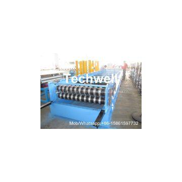 High Precision Steel Structure Floor Deck Roll Forming Machine For Metal Decking Sheet