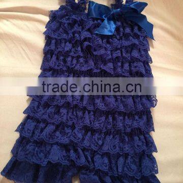 Unique Style Newborn Baby Rompers With Strap Lace Petti Romper photo-2
