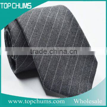 Korea Style Fashion Stripe Printing Men Neck Ties Skinny Cotton Tie photo-2