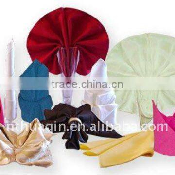 100% polyester napkin and table linen and table napkin