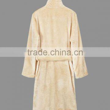 Microfiber Plush Fleece Bathrobe for Men and Women photo-3