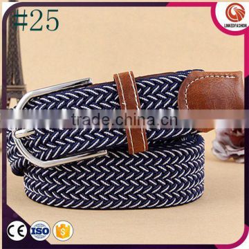 Womens Elastic Braided Stretch Belt