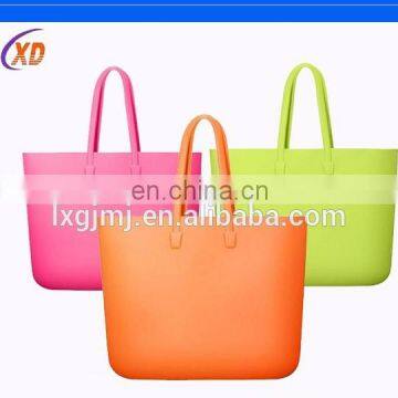 Customied logo silicone bag hot sale silicone beach bag for ladies