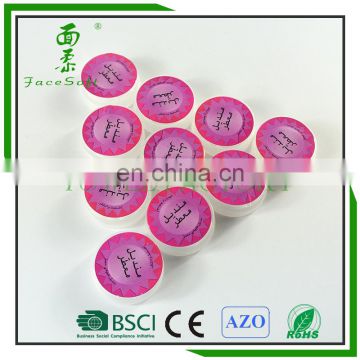 Push clean wet wipes and compressed magic coin tissue with fragrance and customized logo