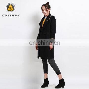 Chinese Credible Supplier Black Long Women Coat 2017 photo-5