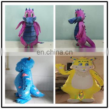 Carzy animal costume dinosaur costume plush mascot costume for sale