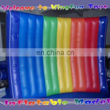 Colorful PVC inflatable floating wall with helium