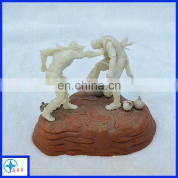 Custom unpainted action figure prototype
