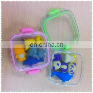 Promotional Funny Animal Shape 3D soft Eraser