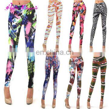 oem and odm summer women custom logo brushed ladies printed tights