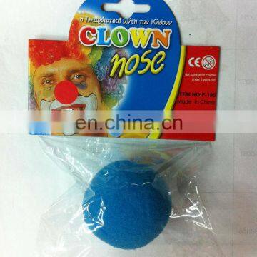 Party blue sponge foam clown nose HAL-0002