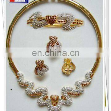 wholesale african jewelry sets 18k gold plated for wedding and party