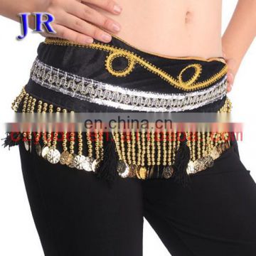 Cheap tribal egyptian belly dance beaded tassel hip scarf Y-2025#