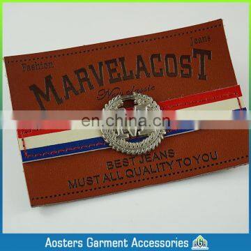 Jeans Leather Patch Company Custom Fashion Jeans Leather Patch Labels photo-3