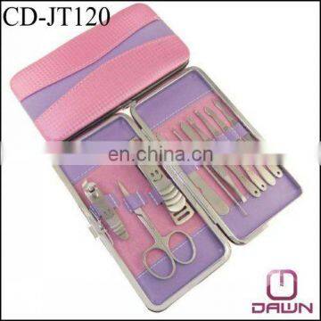 10pcs pink manicure set for women CD-JT120