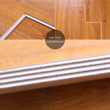 SPC floor vinyl flooring sheet tiles slotted click lock 3.2mm thickness 0.7mm wear layer