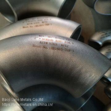 ASTM B16.9 Titanium Welding Pipe Fittings TIG Elbow and Slip on Flange