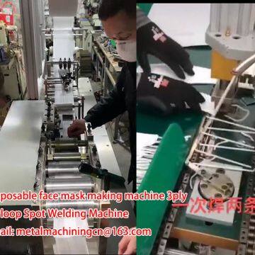 Disposable face mask making machine 3ply China