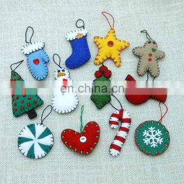 Wholesale Wall Hanging Craft Felt Christmas Tree Ornaments for Children photo-4