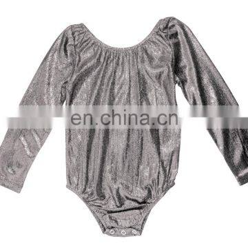 Shiny PU  Baby Leo Long Sleeve Bodysuit Baby Girls' Rompers