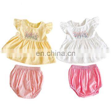 A0115# 2020 New Baby Girls 2 Pcs Set Vest +Shorts Summer Cotton Baby Girls Suits 6-24 month