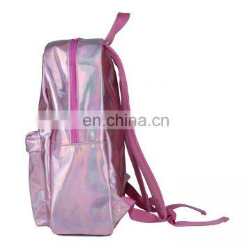 Shiny Backpack Laser Leather School Bag Rainbow Daypack For Girl