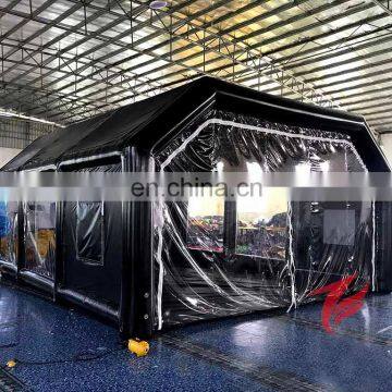 Outdoor portable inflatable spray paint tent car paint spray booth for sale