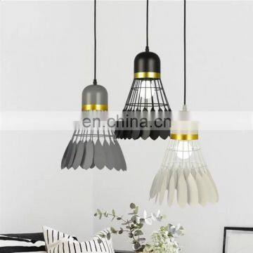 Modern Creative Badminton Shape Cafe Bar Chandelier Pendant Lights