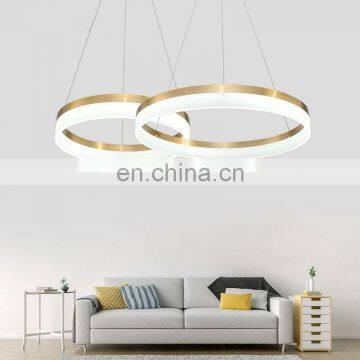 Modern Minimalist Living Room Chandelier Post-modern Creative Ring Led Light Restaurant Cafe Chandelier Single Head