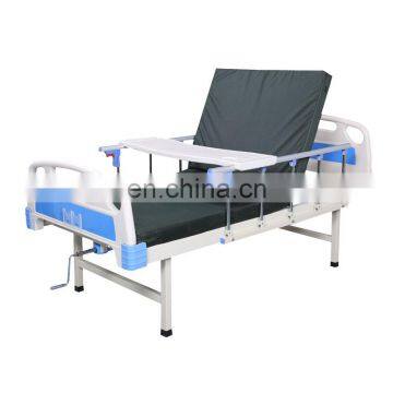 Factory Wholesale Manual Single Shake on E-function Nursing Bed Multi-function Medical Bed Patient Hospital Bed photo-2