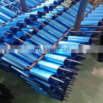 6063 t5 Aluminium Profile Anodised Factory / Blue Color Extruded Aluminium Profile / Aluminium Extrusion Tubes Square photo-5