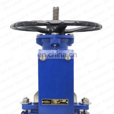 Bundor Class150 DN100 WCB Wafer Type Knife Gate Valve Manufacturer photo-4
