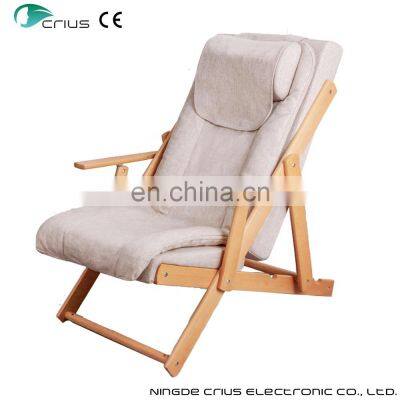 Foldable massage chair new full body relax massage chair wooden beech for sale