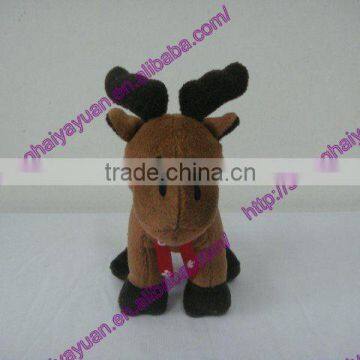 brown deer stuffed toy / Christmas plush toy