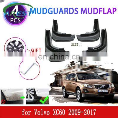 4PCS for Volvo XC60 2009 2010 2011 2012 2013 2014 2015 2016 2017 Mudguards Mudflap Fender Flaps Splash Guard Protect Accessories