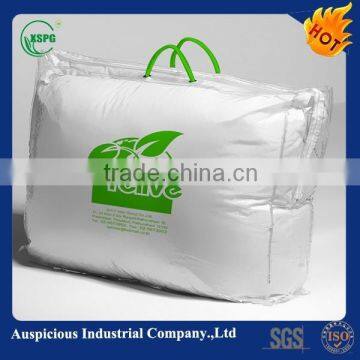 PVC packaging bag bedding zipper blanket PVC bag for pillows