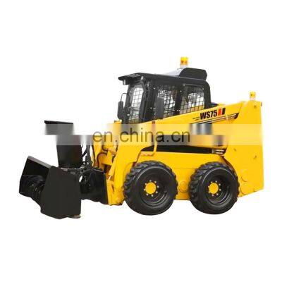 Simple To Operate Serviceability Skid Steer Loader Wood Chipper