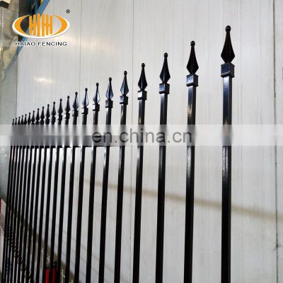 Decorative Powder Coated Spear Top Wrought Iron Fence