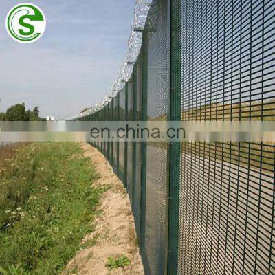 Pvc coated anti-climb 358 decorative security fence / Anti climb welded 358fence / 358 prison fence