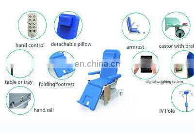 High Quality Electric Blood Collection Dialysis Chair for Hospital Use photo-4