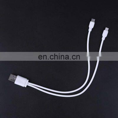 Factory Bulk White USB Charger Cable 2 in 1 USB Charging Cable for 1.2v 1.5v 3.7v 9v Usb Battery photo-2